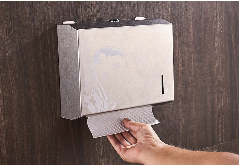 手纸盒不锈钢卫生间纸巾盒免打孔厕所卫生纸盒厕纸盒防水擦手纸盒