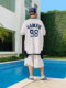 Acusa Sports Retro Cardigan Jersey Fabric Double-Layer 자수 넓은 오버 크기의 야구 유니폼 단락 남성 Acusa Sports Retro Cardigan Jersey Fabric Double-Layer 자수 넓은 오버 크기의 야구 유니폼 단락 남성