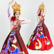 New Chinese style skirt annual party opening dance big swing skirt dance costume Chinese style modern dance costume