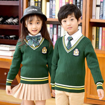 Kindergarten uniform Spring and Autumn Winter childrens clothing British Academy style graduation season primary and secondary school uniforms class uniforms