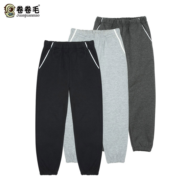 Roll curly hair children suit boy sports pants winter clothing pants spring autumn style college wind elementary school boys school uniforms long pants