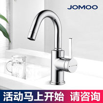 Jiu Mu bathroom cabinet washbasin sink all copper hot and cold basin faucet 32150 32341 32274