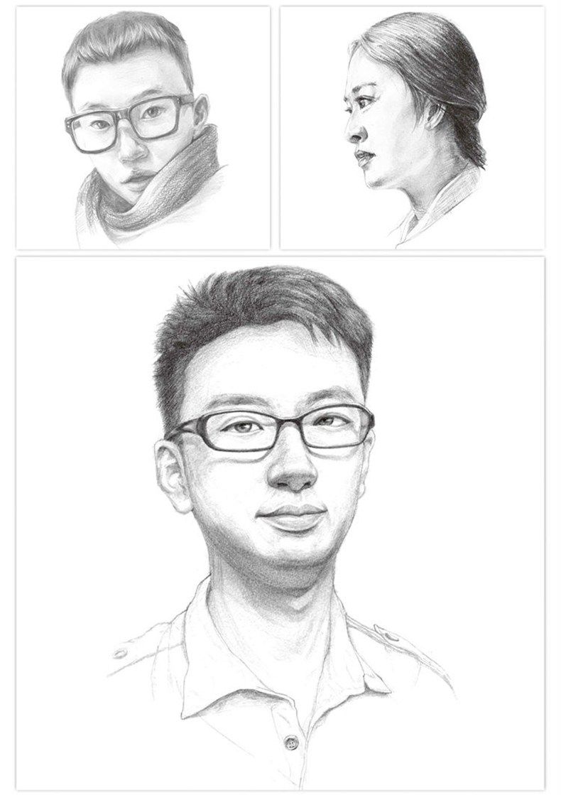 铅笔画技法从入门到精通 人物五官绘制 素描头像基础教程 学生成人零