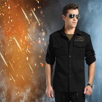 Outdoor military fans US Army 101 Airborne Division army shirt scratch-resistant wear-resistant breathable long and short dual-use military lining black promotion