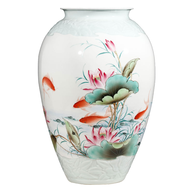 Jingdezhen ceramics famous master hand draw every year more than the vase furnishing articles furnishing articles sitting room porch decoration