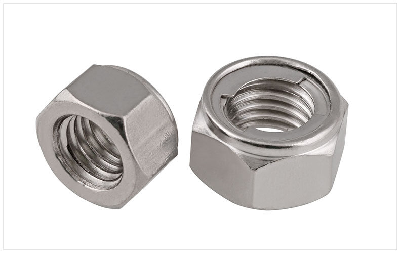 304不锈钢金属锁紧螺母 金属自锁螺母 防松螺帽m3m4m5m6m8m10m12