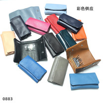 New headlayer cow leather male and female wallet genuine leather tri-fold key bag multifunction zipper zero money bag Queens Day Special