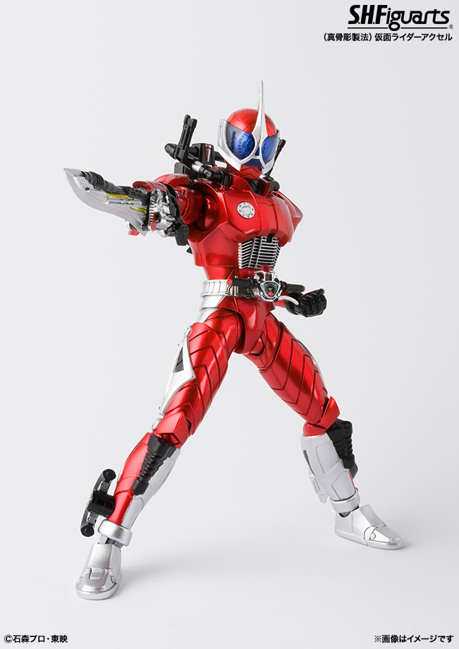 【漫友】万代 shf 真骨雕 假面骑士w accel 警骑 a哥 红a 现货_7折
