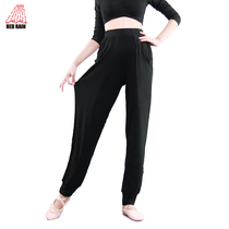Red rain dance pants Female ballet practice pants Male radish pants Bloomers shrink pants Loose yoga pants summer