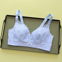 Thin Lace Sexy Underwear Woman No Steel Ring Big Chest Display Small Poly-Adjusted Bra to receive Breast Defense Outward Expansion