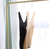 Summer thin bottoming vest anti-light Lady sling one-piece glossy solid color seamless Joker comfortable nightgown