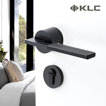 klc door lock indoor bedroom door lock silent household Universal handle wooden door lock magnetic lock with leather cover