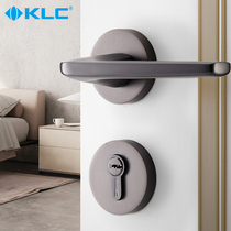 KLC Nordic style bedroom door lock interior modern door lock simple split lock silent magnetic home lock