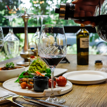 NAPPA creative personality red wine cup handmade carved unleaded crystal wine home goblet couple custom