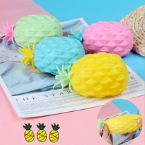 Creative gold powder pineapple pinching music cute pineapple fruit decomposer children students give ball peripheral toys