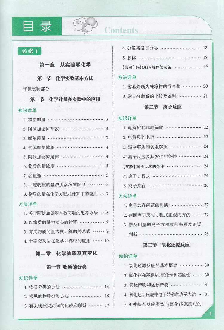 2018PASS绿卡图书07 高中化学知识大全 必修