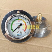 YN-60ZT axial band edge seismic pressure gauge 0-40MPA hydraulic oil G1 4