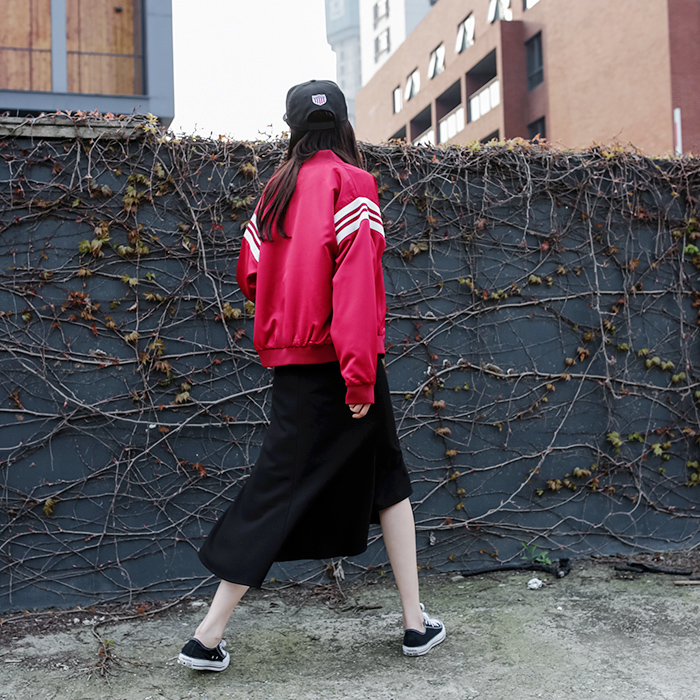 香奈兒宇航員拉鍊 JHXC 螺紋拼接寬松拉鏈薄款棒球服女學生春夏短款飛行員夾克外套 香奈兒拉杆包