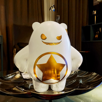 Xiong Ba Bullets Bear Tide Play Hand-made Ornaments Living Room TV Cabinet Bedroom Bedside Crafts Decoration Gifts