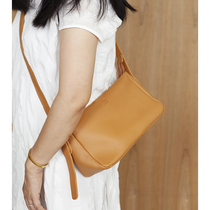 Bugu Forest Womens Style Bull Leather Retro Art Single Shoulder Slanted Satchel Bag Square of Simplicity Genuine Leather Armband B336