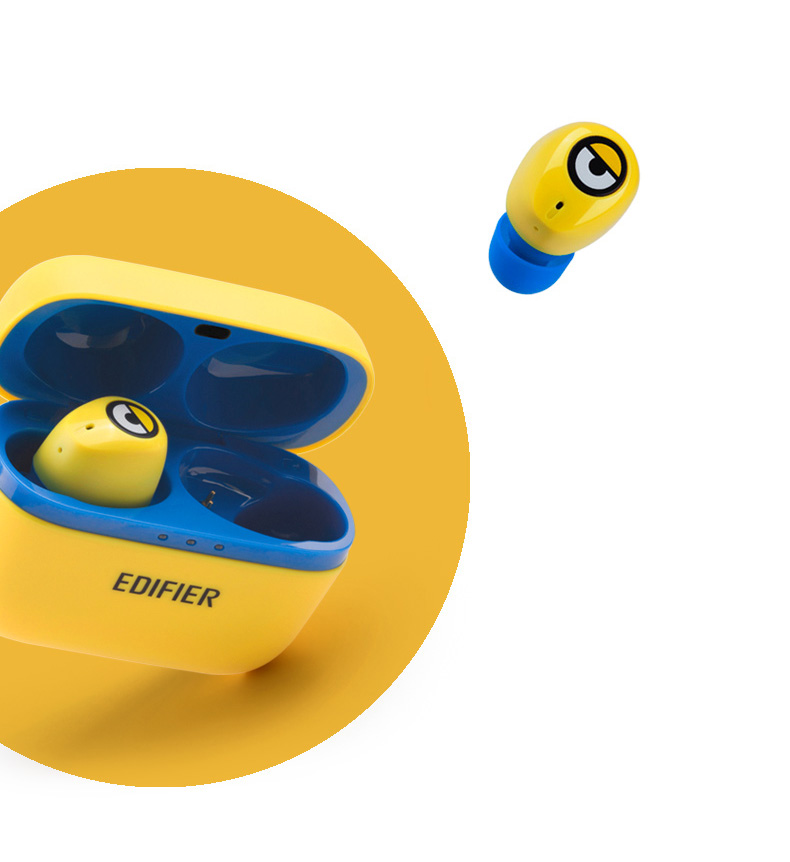 漫步者w3小黄人真无线蓝牙耳机