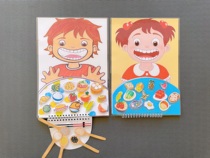 Childrens early education and feeding good habits to develop quiet books finished washing face brushing teeth feeding paper toys