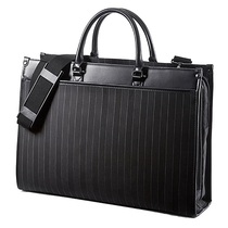 Japanese sanwa business computer package for men and women with 15 6 inch fashion stripes large capacity notebook single shoulder