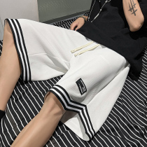 High Street American Mesh Basketball Shorts Men Loose Big Code Summer Casual Sports 50% Pants Trend Pants 5 points