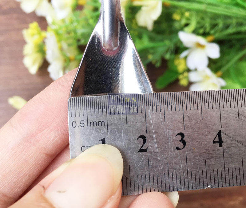 一支花短冰勺赠品勺小勺子不锈钢蜂蜜小勺12cm小调味勺