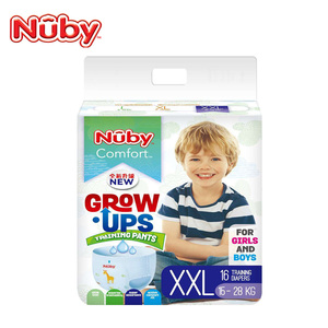 Nuby努比宝宝干爽成长裤拉拉裤XXL码超薄透气 男女宝宝学步裤大码