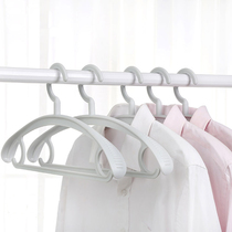 Manliang wide shoulder hanger Household non-slip clothes drying rack Clothing store wholesale incognito adult plastic clothes support clothes hang