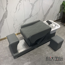 Hairdressing shop shampoo bed barbershop special hairdressing half lying flush bed retro tide shop hair salon shampoo bed conjoined bed
