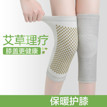 Wormwood knee cover old cold leg paint joint warm leg knee protection female middle-aged and elderly cold-proof hot moxibustion male Winter