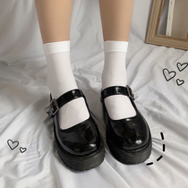 Velvet socks white socks women jk summer thin stockings summer stockings Japanese uniforms half legs Black