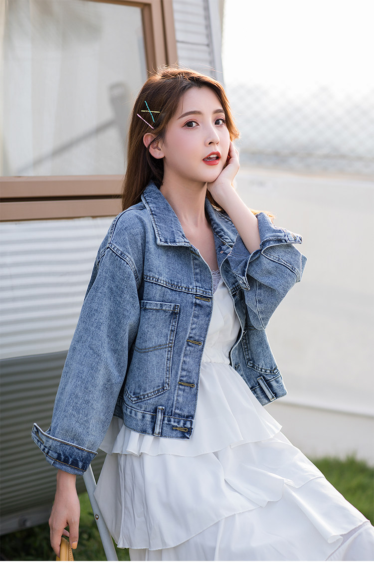 短款牛仔外套女2020秋季新款宽松休闲复古百搭港味韩版长袖上衣