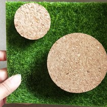 Doll Cork lawn base simulation lawn base positioning bead wooden plug base