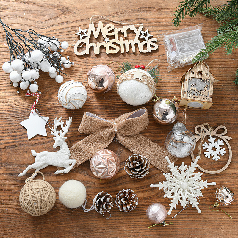 christmas tree decoration pendant accessories package with 45/60/90cm tree christmas decoration accessories