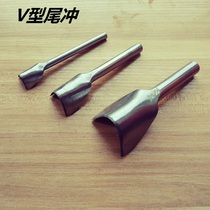 Belt strap belt belt tail tail tail tail chopping V-shaped chopping V-shaped chopping cowhide tanned leather vegetable tanned leather handmade leather tools