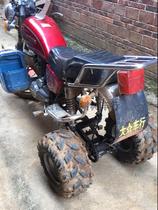 DIY ATV accessories rear flat fork motorcycle modified tricycle rear axle suspension assembly with 8-inch tire brake