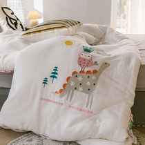 High-end childrens winter quilt Kids Comfort Set embroidered cartoon quilt core warm and breathable DuPont quilt