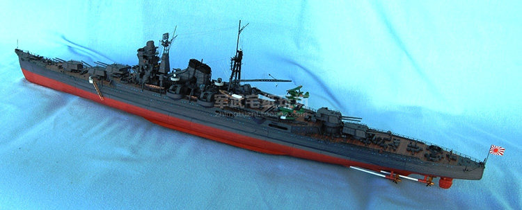 日本ijn suzuya铃谷号重巡洋舰 纸模型 1:200 军舰 军