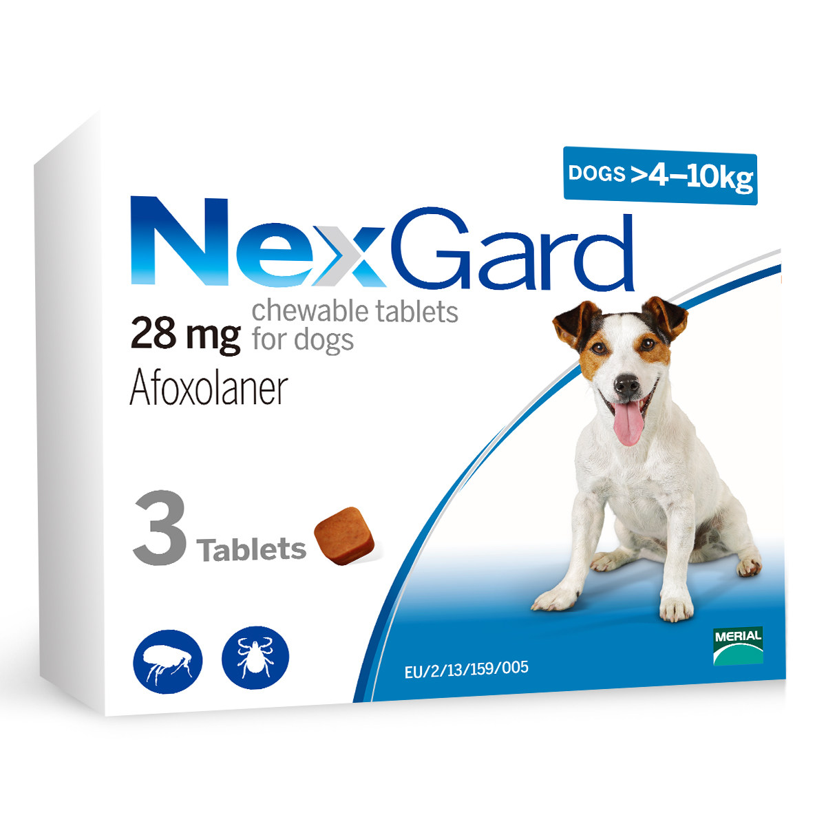 nexgard 尼可信 口服体外驱虫药 中型犬用 3片