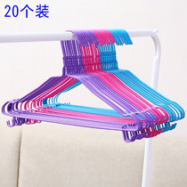Hangers 20 ordinary household adult drying hangers with adhesive hook dormitory student storage clothes hanging pants hangers
