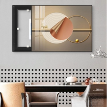 Electric meter box Decorative Drawing Living Room Electric Gate Box Crystal Porcelain Inlaid Drilling Hung Painting Shelter Box Mural Without Punching