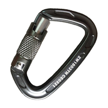 Professional outdoor climbing downhill equipment Quick-hanging main lock D-type screw automatic lock carabiner three-lock door safety hook