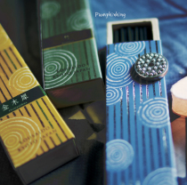 The whole box of melon Meow incense fragrant color Hall New Baile Fragrance Golden Osmanthus bamboo fragrant orchid three flavors