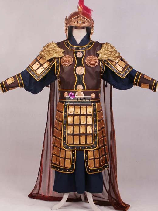 定制 古装将军盔甲战袍影视写真cos演出服景区拍照宋朝岳飞铠甲服装