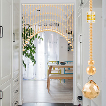 Champagne gourd bead curtain Crystal partition curtain living room bathroom 2021 New feng shui curtain