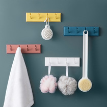 Creative punch-free paste adhesive hook Bathroom Kitchen Shelf Wall door rear hook coat hanger Nordic hook