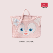 Cute computer bag good looking 13 3 inch handheld plus suede 14 light multifunction 15 6 inclined satchel shockproof protective sheath